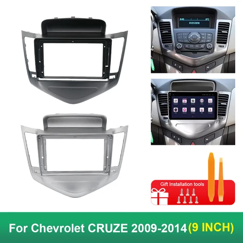 Para Chevrolet CRUZE 2009-2014 9 pulgadas 2Din marco de DVD para coche adaptador de ajuste de Audio Kits de molduras de tablero Panel Facia reproductor de Radio doble Din