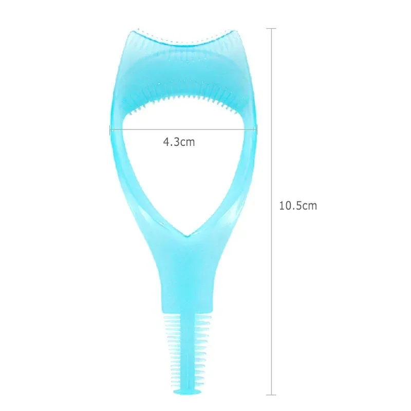 Pennello applicatore in plastica 3 in 1 Novità Guida per mascara Multifunzione per styling ciglia Piegaciglia Applicazione precisa Ciglia