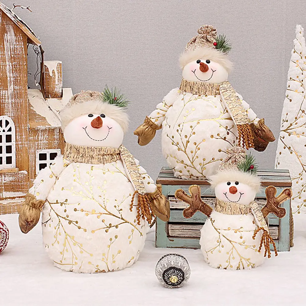 Cute Window For Home Kids Gift Tabletop Decor Plushies Stuffed Party Supplies Snowman Doll Doll Ornaments Christmas Decoration