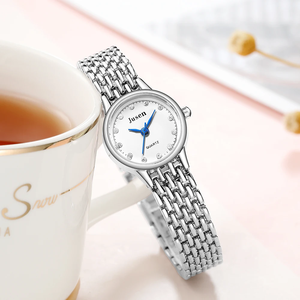 

fashion rhinestone small dial quartz bracelet women watch
