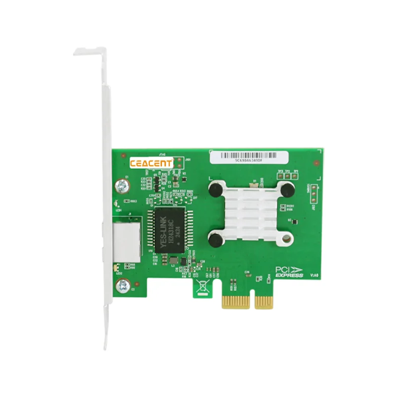 

Чипсет Marvell AQC115 CEACENT CC8115-T1 2,5G/1G RJ45 PCIe2.0 x1 Сетевая карта