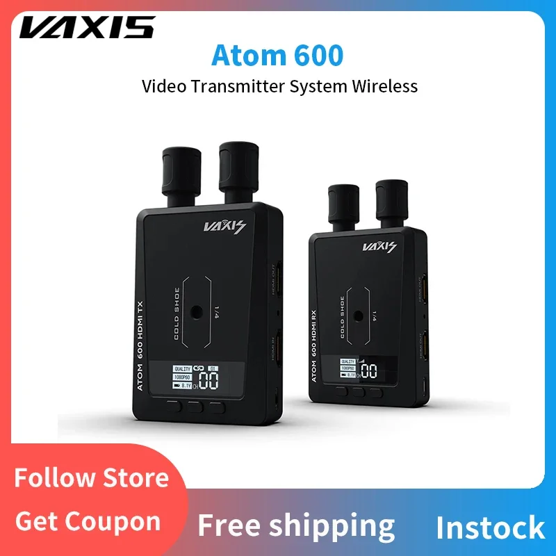 Vaxis ATOM 600 Video Transmitter Receiver Transmission System Wireless 1080P HD Image HDMI-Compatible For Photography Camera