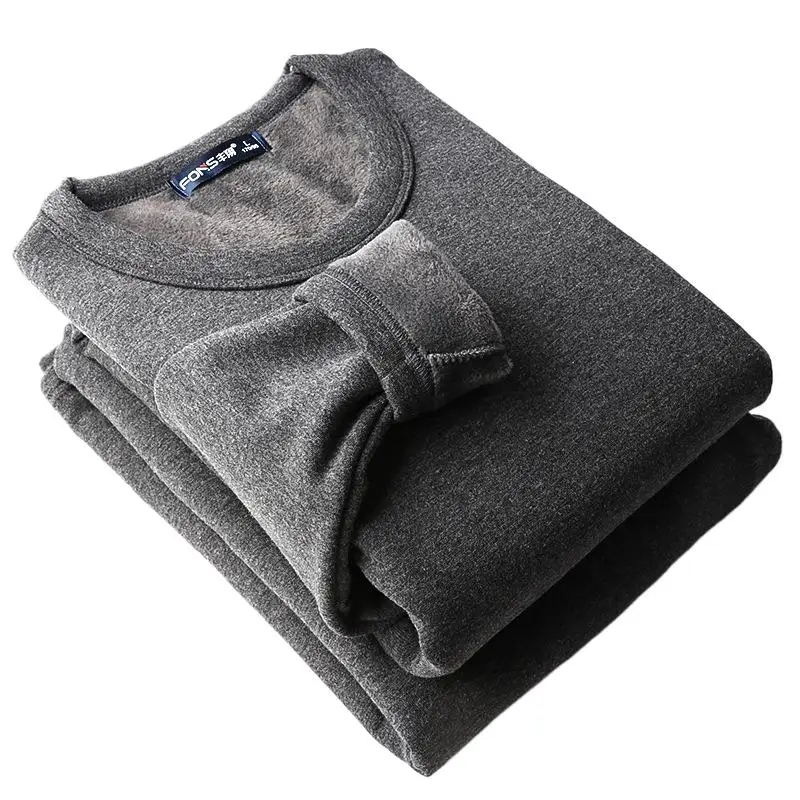 Men's Thermal Underwear Fleece-Lined Thickened Long John Cotton Suit Winter  ropa termica hombre innerwear mens underwear