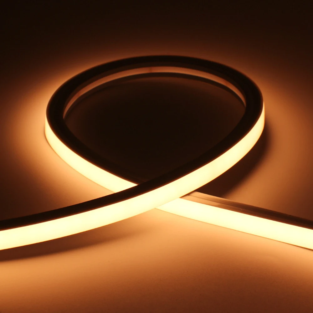 DC12V/24V Flexible Silicone LED Neon Strip 6/8/10/20mm Width IP Waterproof Outdoor Lighting, 3000K 4000K 6000K for Advertising