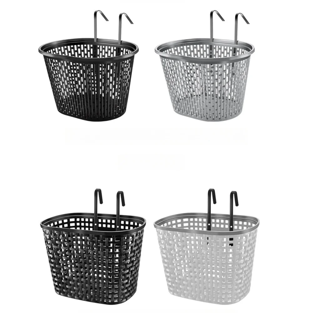 High load bearing front bike basket for mountain and road bikes made of PP plastic grid no tools installation required