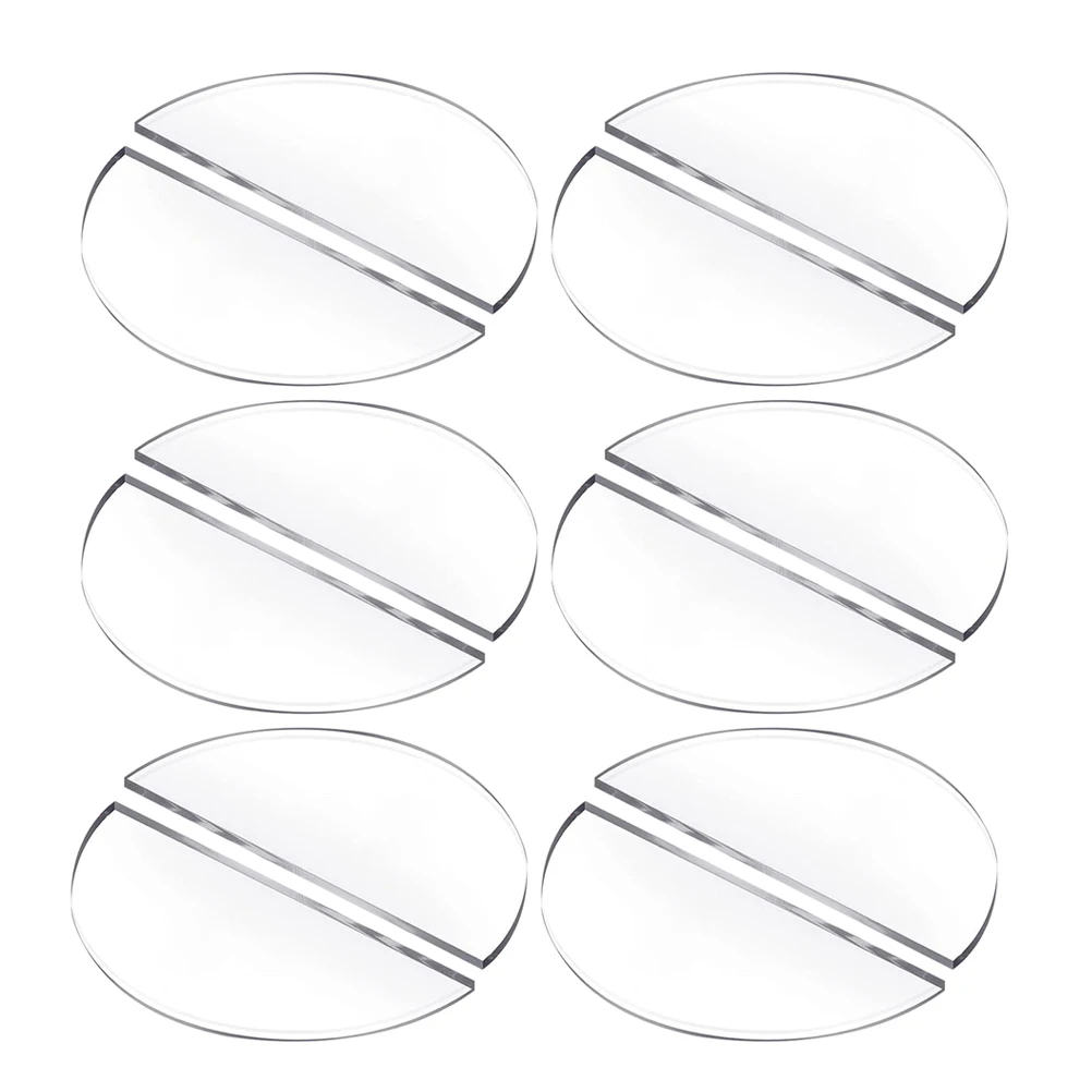 

30pcs Semi circle Transparent Table Card Blank Name Cards Freestanding Wedding Party Guest Seat Chart Markers Table Numbers