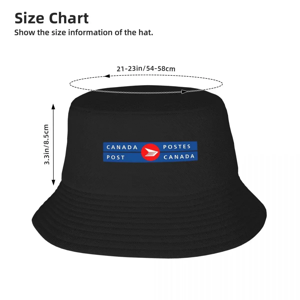 Topi Bucket Billingual Logo Kanada untuk pria wanita topi Bob topi nelayan reversibel topi memancing pantai musim panas topi uniseks