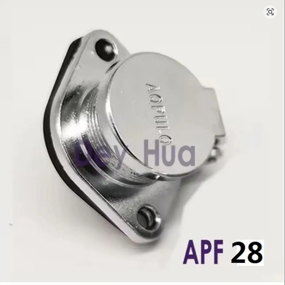 APF28K3 4 7 10 12 16 17 20 23 24 26Z AOPULO Connectors 3 4 7 10 12 16 17 20 23 24 26Pin Oval automatic cover socket IP65,Type 24