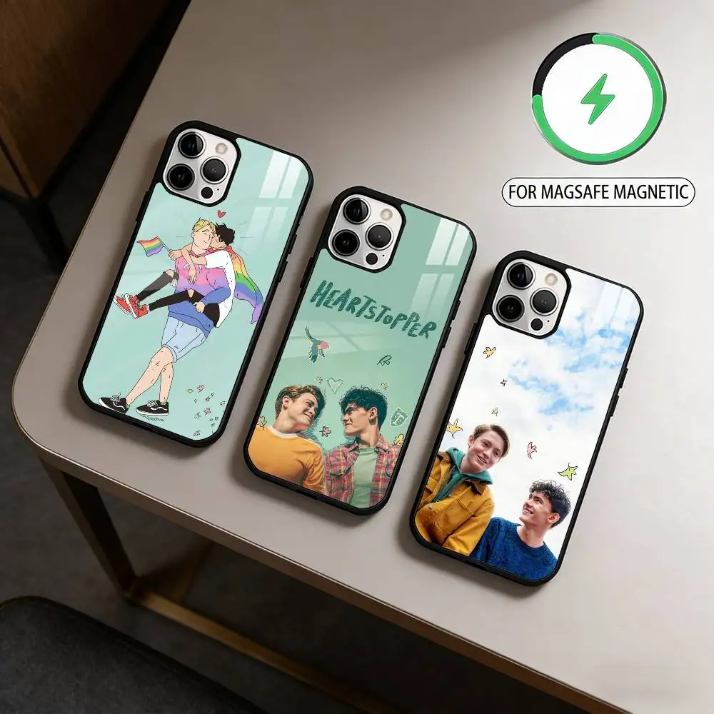 

New H-Heartstopper M-Movie Phone Case For iPhone17,16,15,14,13,12,11 Plus,Pro Max Magnetic For Magsafe Wireless Charging