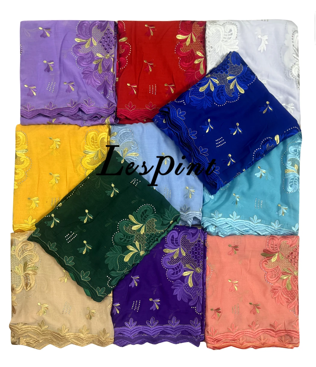 Hochwertige muslimische Schals für Frauen bestickte Diamant Inlay Baumwolle lose Femme Schal 210x110cm afrikanischen Ramadan Gebets sets