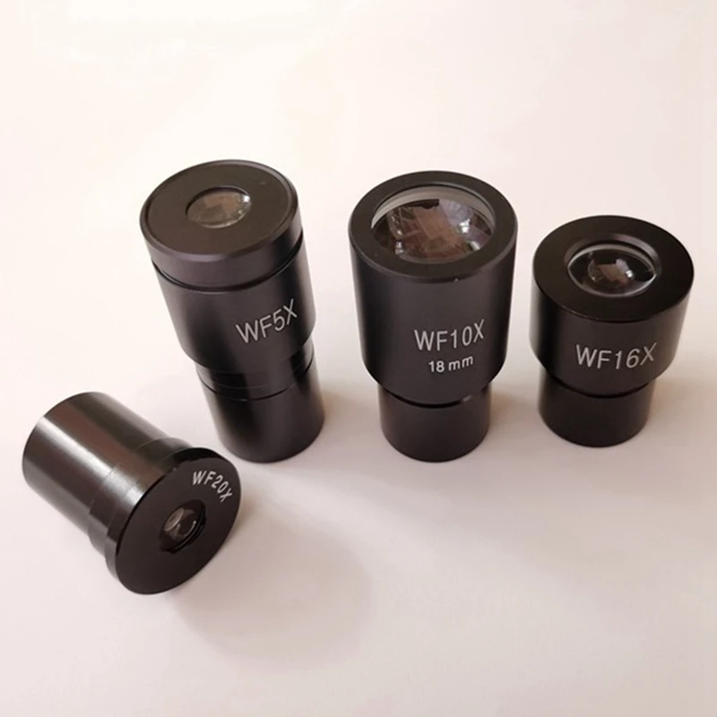 Big Deal Biological Microscope Eyepiece WF5X WF10X WF16X WF20X Microscope Lens Accessories Wide Angle Lens Monocular Ocular