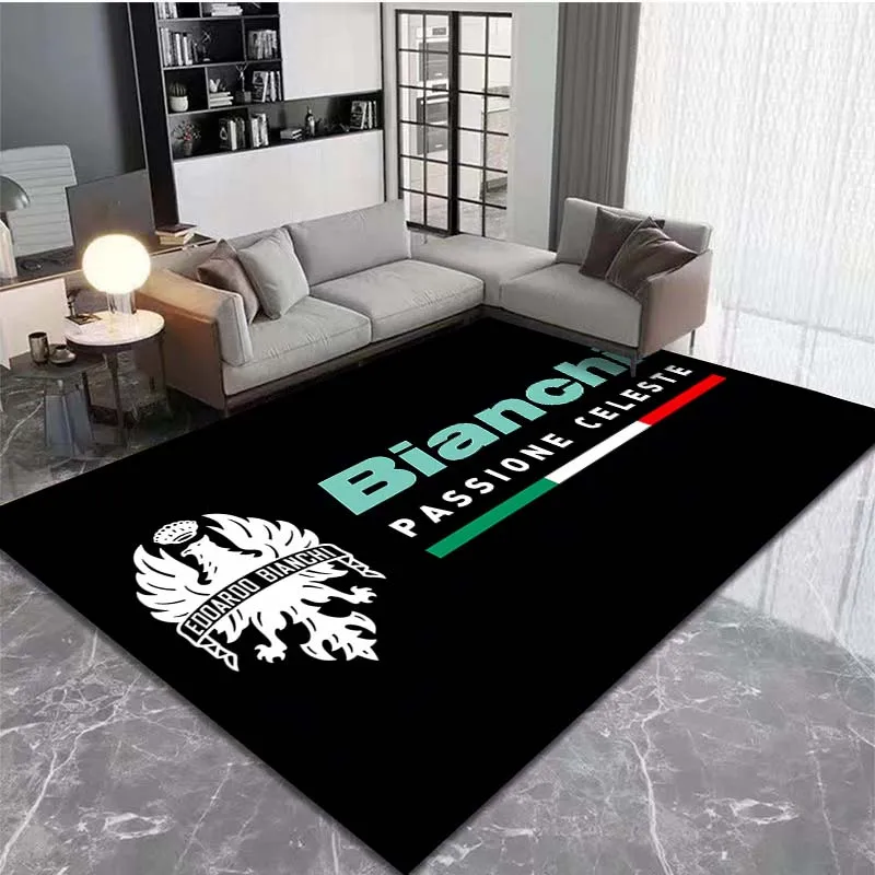 Mountain Bike B-Bianchi Pattern Living Room Bedroom Carpet Bedside Bathroom Floor Mat 15 Sizes Area Rug Home Decor Club Sofa Mat