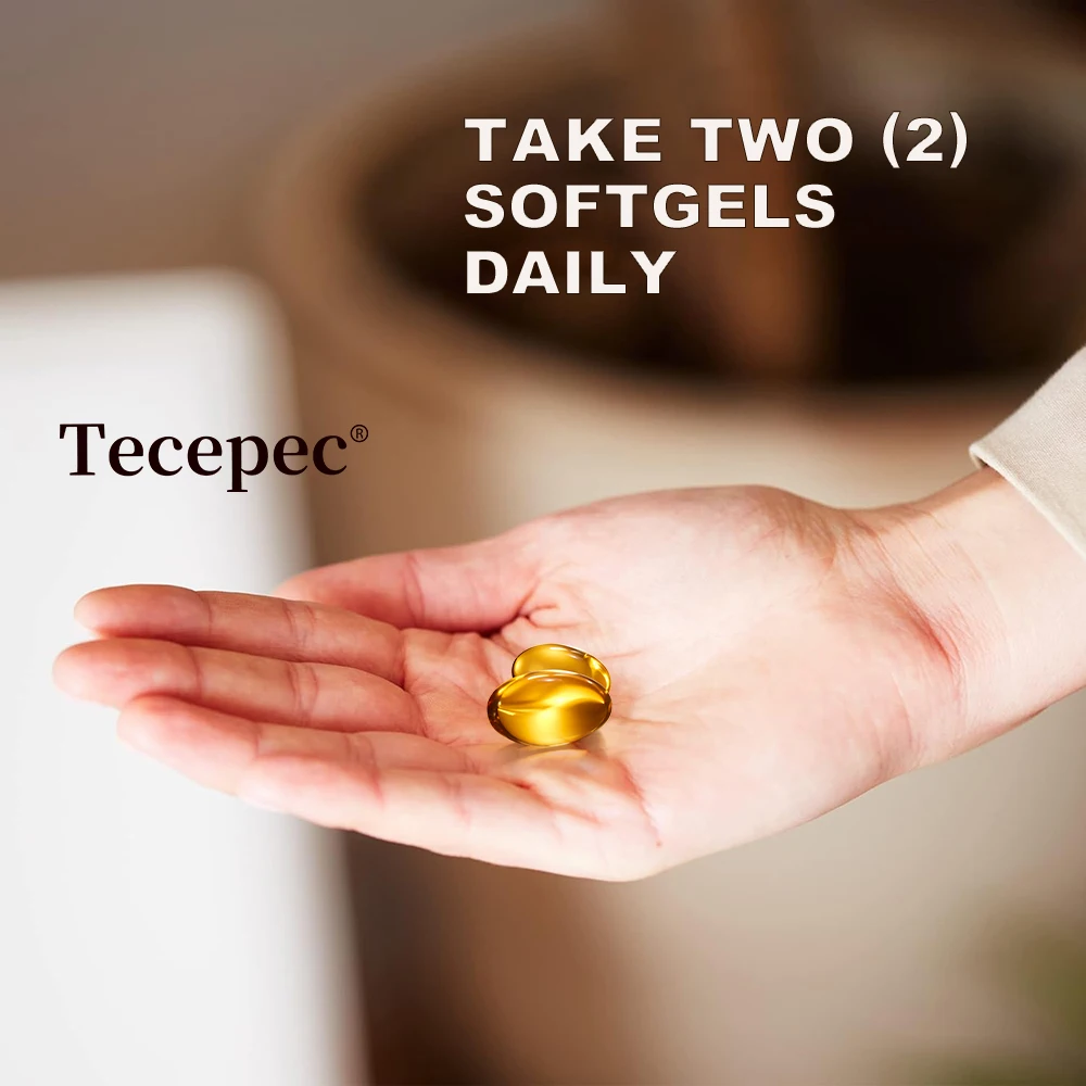 مكملات فيتامين Tecepec B-complex (B12 B1 B2 B3 B5 B6 B9 حمض الفوليك والبيوتين)، كبسولات هلامية لدعم المناعة والطاقة، غير وراثيًا