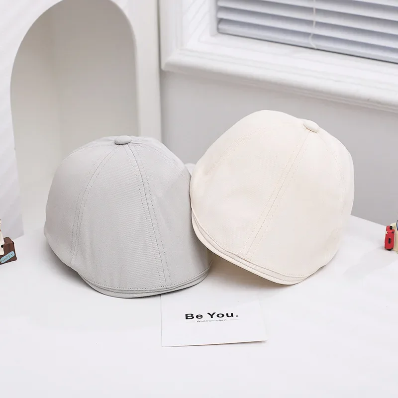 

Solid Color Forward Hat for Children Duckbill Cap Soft Breathable Baby Sunshade Visors Fashion Kids Boys Girls Beret