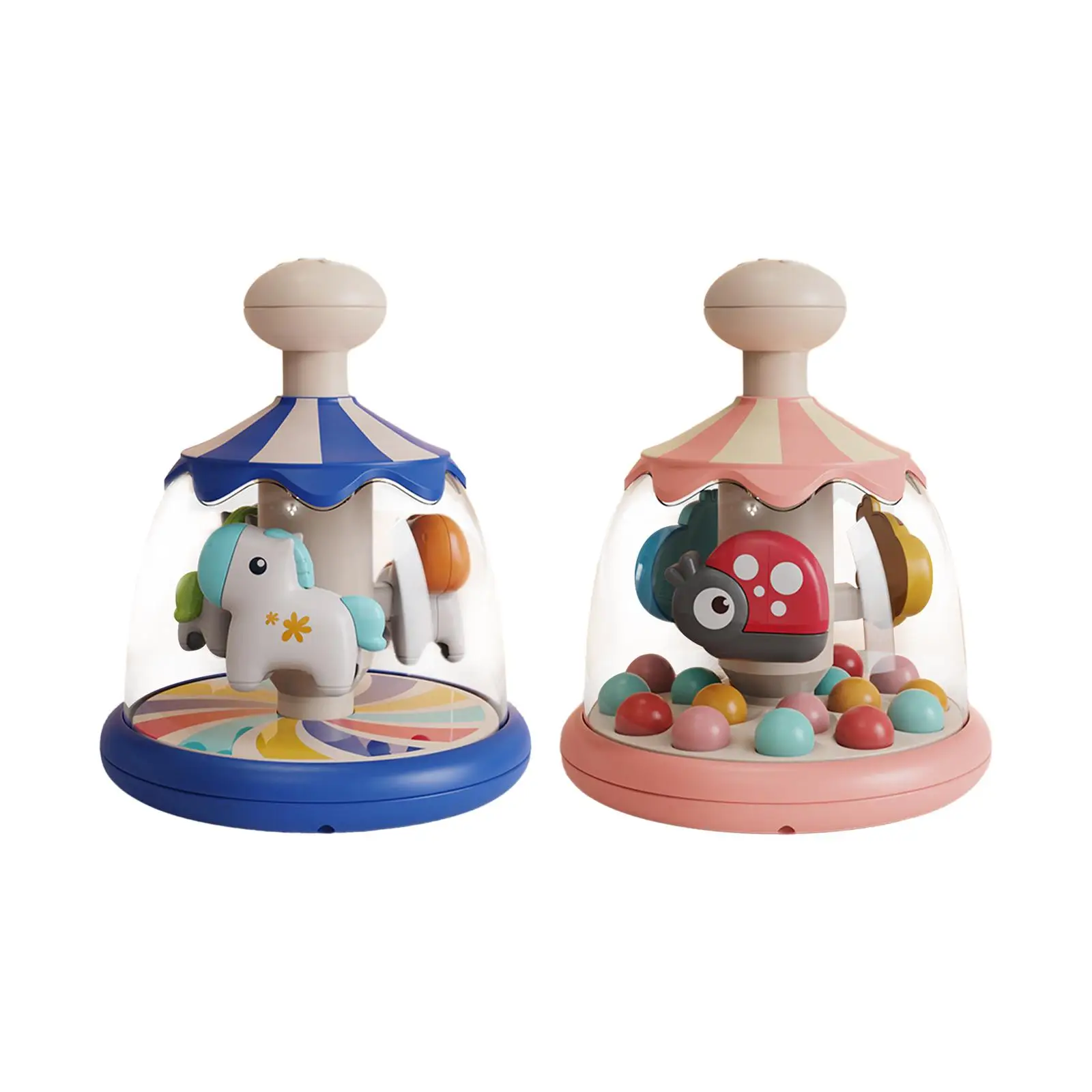 

Baby Press Carousel Toy Hand Development Brain Teaser for Kids 6-12 Months
