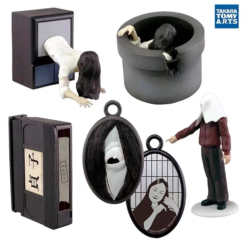 5 Piece/set Mini Decoration Sadako The Grudge Horror Japanese Scary Movie Model Action Figures PVC Personalized Gift