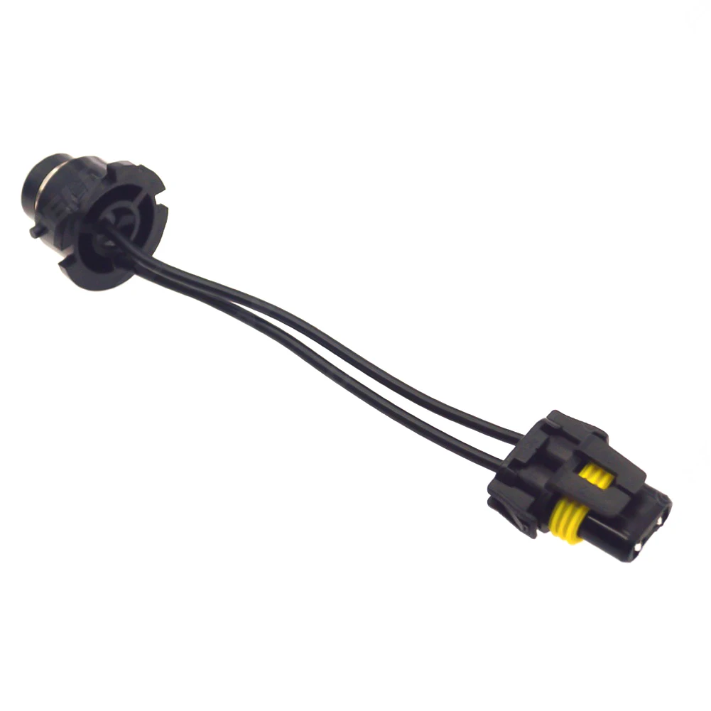 D2 To 9006 Headlight Adapter Cable For HID LED Bulb Socket Conversion 160mm Wiring Harness-Plug And Play Modification