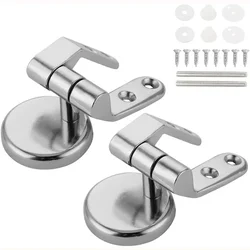 2pcs Toilet Seat Hinges Zinc Alloy Toilet Cover Mounting Connector Toilet Lid Hinge Fittings Replacement Bathroom Accessories