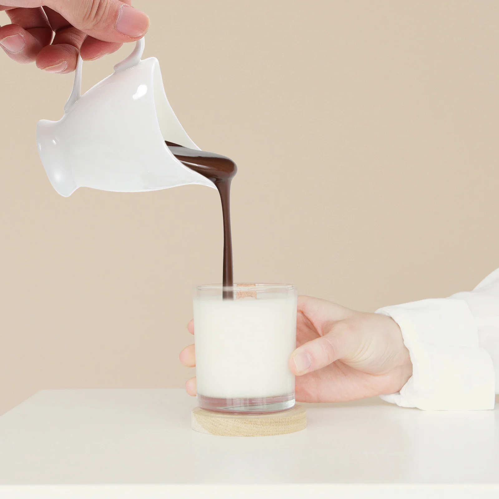 

Ceramic Milk Jug 300Ml Premium Pitcher Mug for Coffee Tea Latte Art Use Kitchen Gadget Pouring Sauce Container