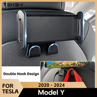 For Tesla Model 3/Y Back Seat Phone Holder with 2 hooks 360° Rotate Stand Auto Headrest Bracket Support For Tablet PC iPad Mini