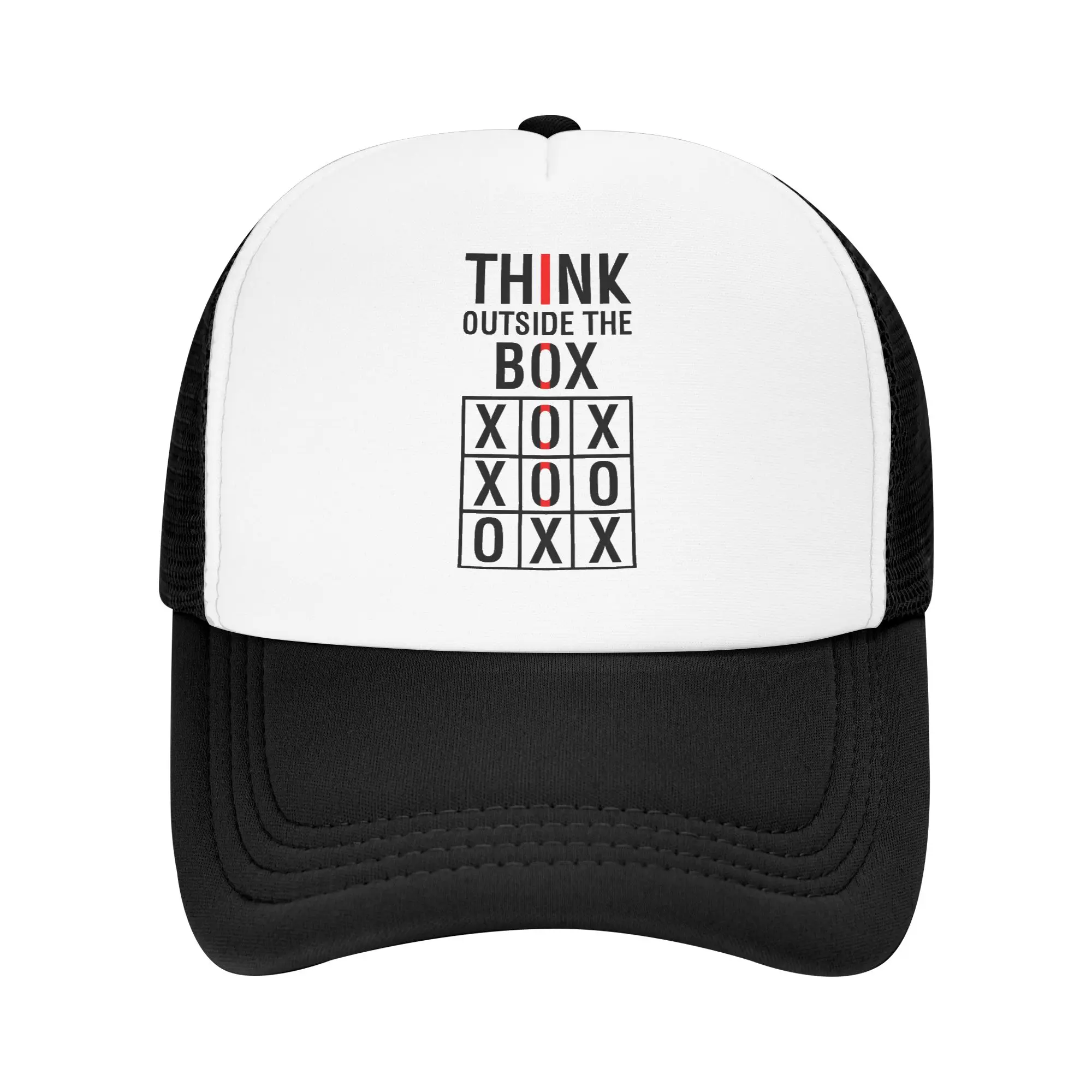 Unisex Think Outside The Box Games Trucker Hats Mesh Baseball Caps Polyester  Dad Hat Sun Hat Breathable Racing Cap Autumn