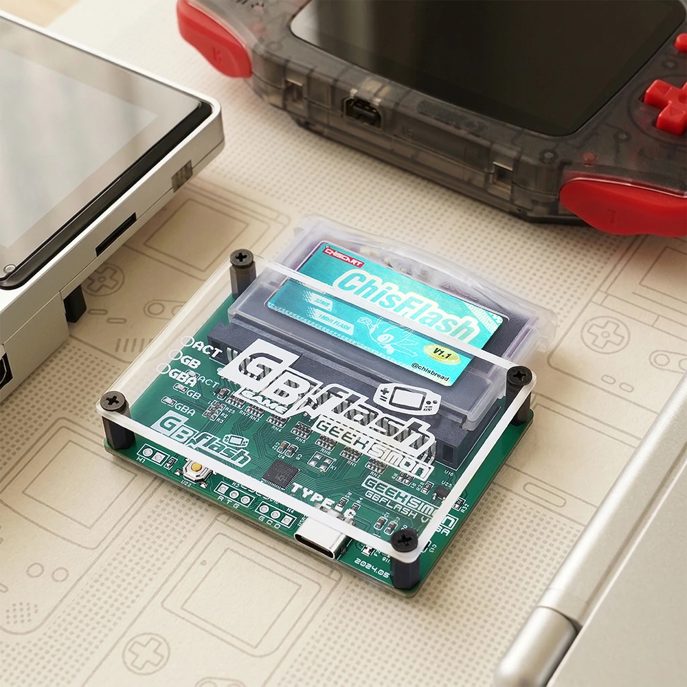 Oryginalne karty pamięci Simon GBFlash do zabezpieczania ROM-ów i zapisów gier, do programowania karczek Flash w konsolach Game Boy GB GBA GBC. — zdjęcie produktu 6