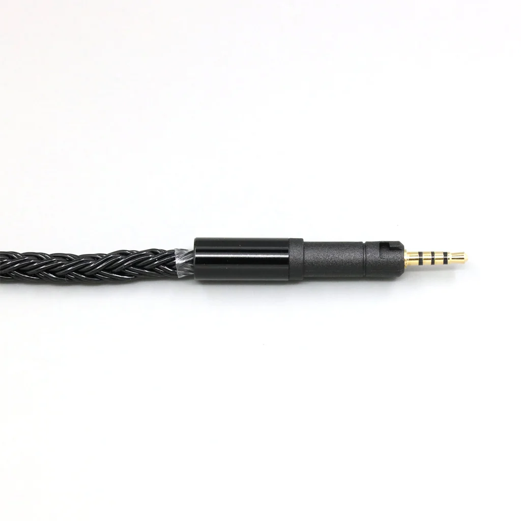 젠하이저 HD560s HD599 HD559 HD569 HD 560S 헤드폰 LN008860용 16코어 블랙 브레이디드 HIFI 오디오 이어폰 케이블