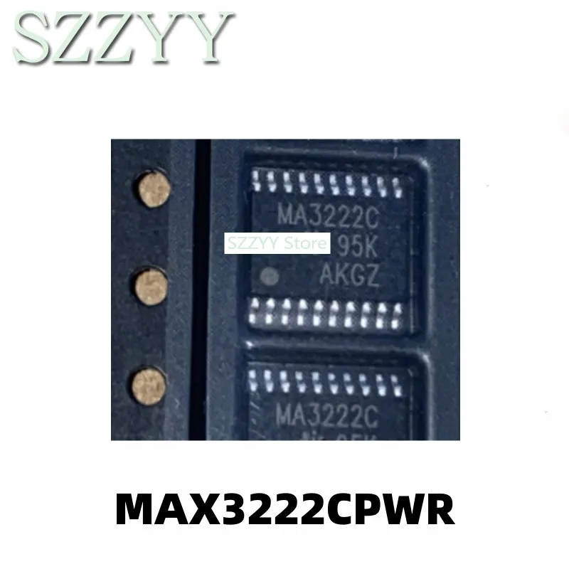 5PCS MAX3222C MAX3222CPWR MA3222C TSSOP20 pin chip integrated circuit transceiver chip