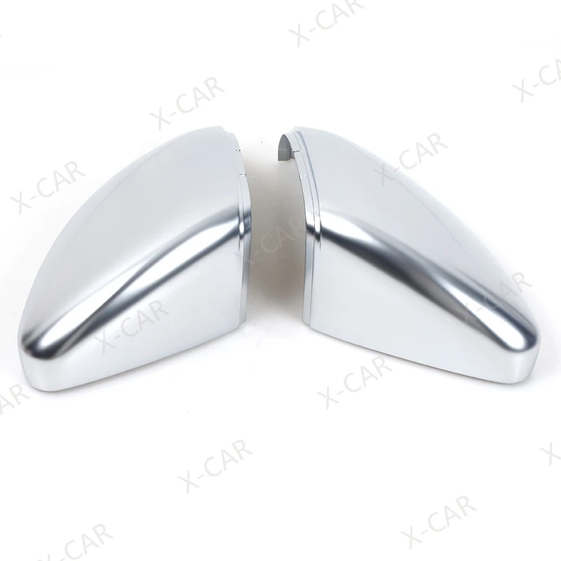 2PCS For VW Golf 7 MK7 2013-2017 Touran Lamando Sportsvan Matte Chrome Silver Rearview Mirror Cover Protection Cap Car Styling