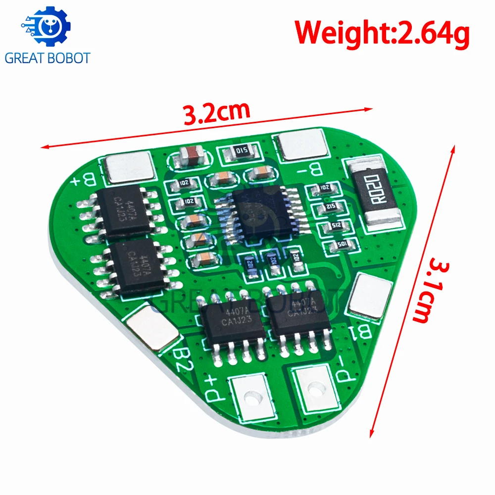 1~10PCS 3S 12V 18650 Lithium Battery Protection Board 11.1V 12.6V overcharge over-discharge protect 8A 3 Cell Pack Li-ion BMS PC