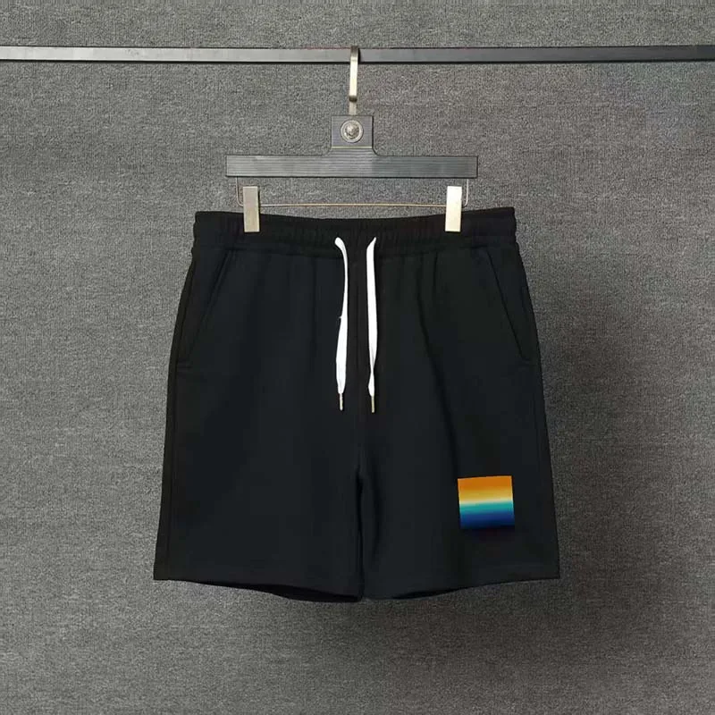 

High Quality Casinoblank Paris Square Rainbow Logo Women Men Casual Shorts Hiphop Loose Men Shorts