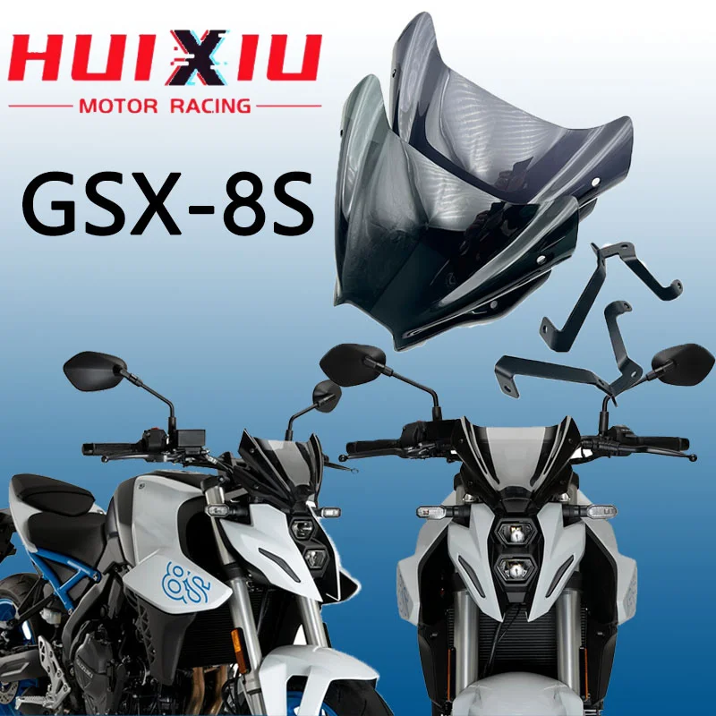 

Fit For SUZUKI GSX-8S GSX8S 2023 2024 23-24 Motorcycle Sports WindScreen Windshield Visor Deflector