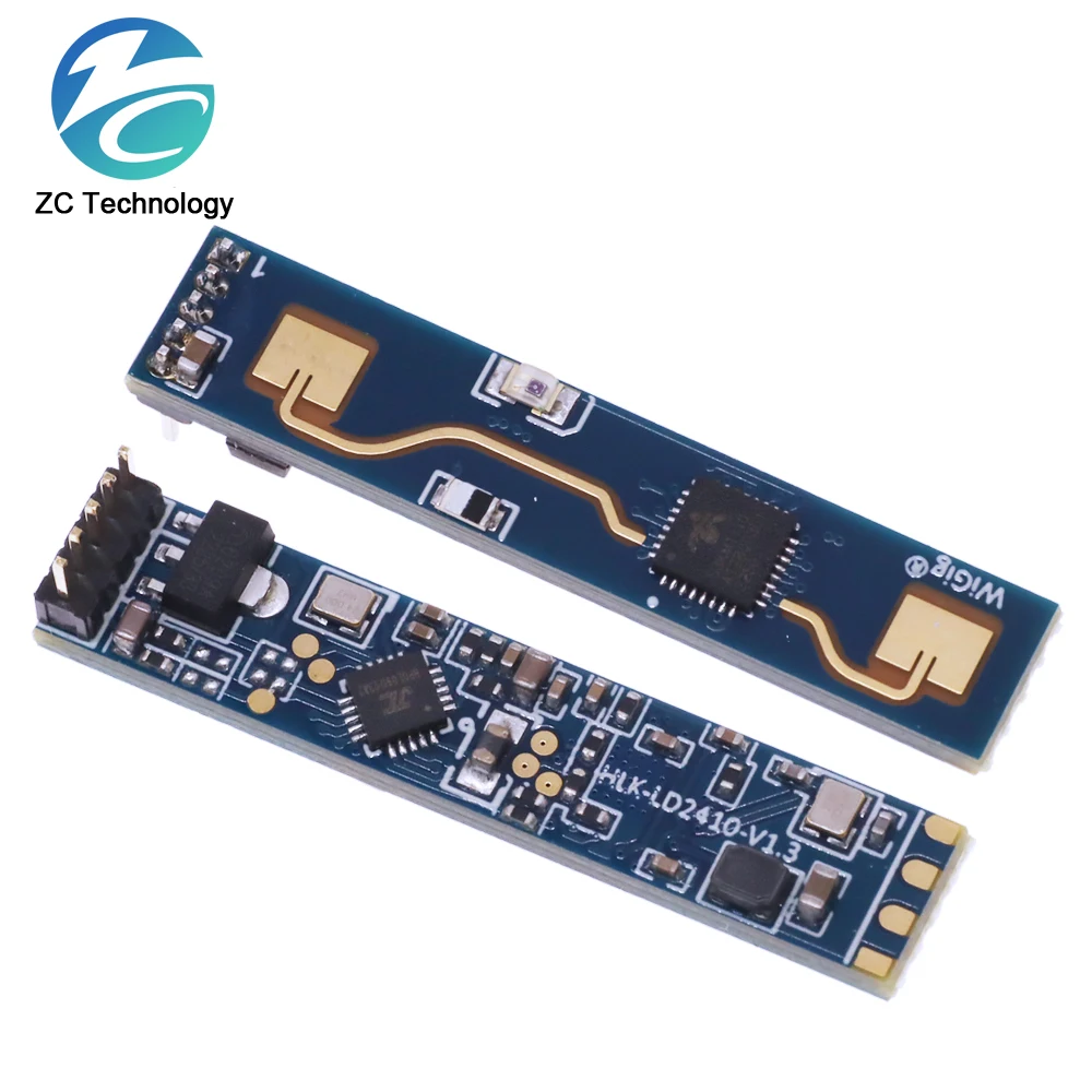 HLK-LD2410 24G FMCW 24GHz Smart Human Presence Sensing Radar Module LD2410 Millimeter Wave Motion Switch Sensor 5pin Cable