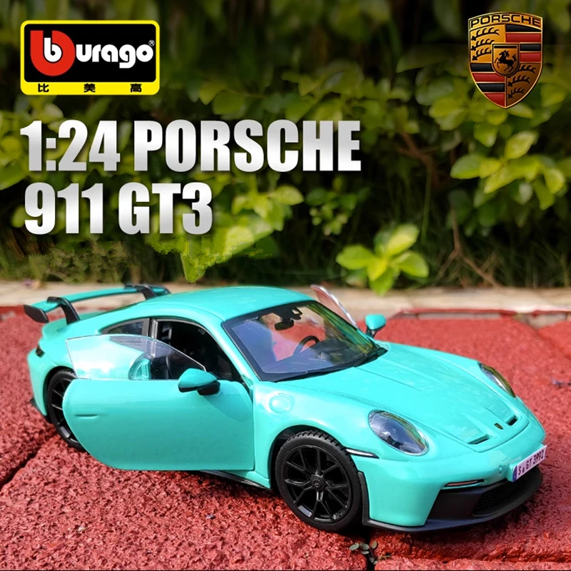 

Bburago 1:24 Porsche 911 GT3 sports car High Simulation Diecast Car Metal Alloy Model Car kids toys collection gifts B923