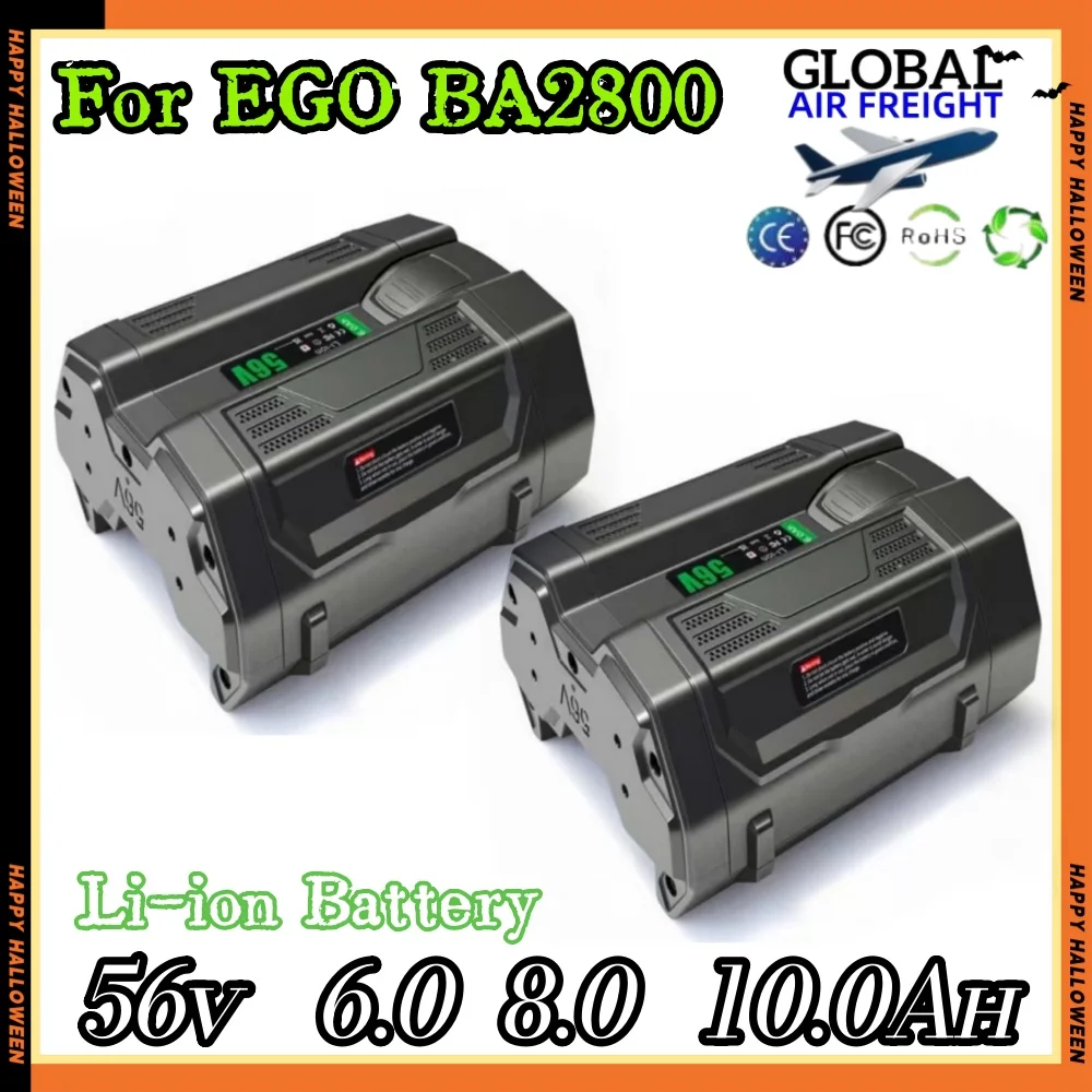 For EGO BA2800 56V 6000mAh Replacement Battery Compatible for EGO BA2800T BA4200 BA4200T BA1400 BA1400T BA5600T BA2240