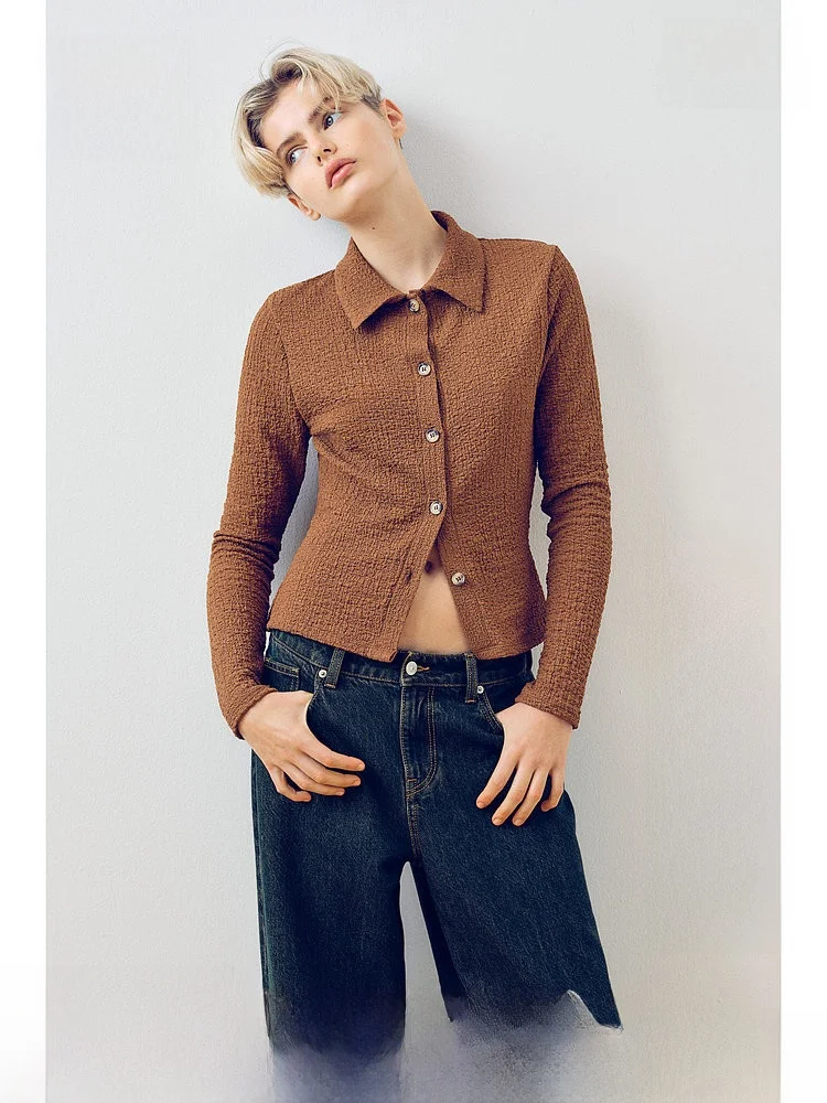 

Джинсы с низкой талией и прямыми штанинами, женские, модные, простого дизайна, длинные брюки H&M, 100% хлопок, широкие брюки, осенний сезон