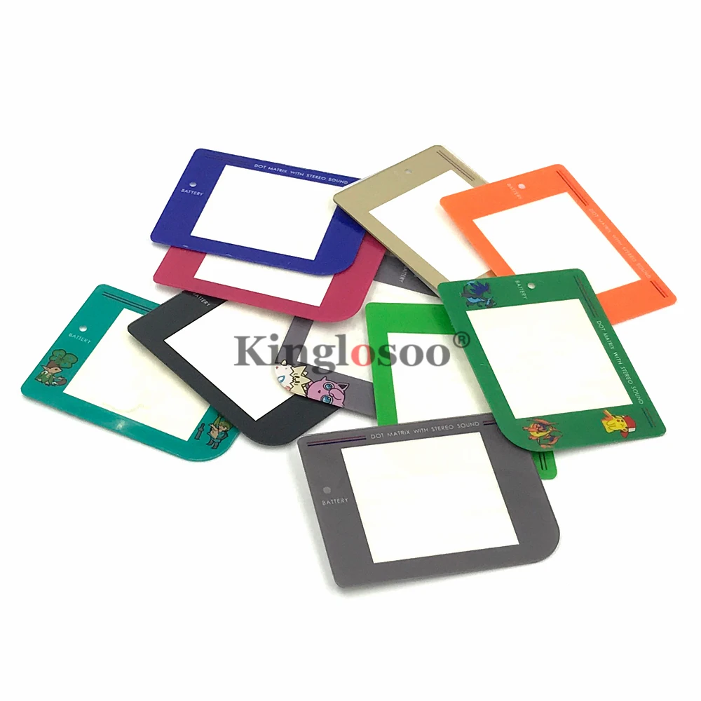 Pengganti Lensa Layar Warna-warni untuk Game Boy Klasik GB GBO DMG-01 Sistem Pelindung Lensa Plastik