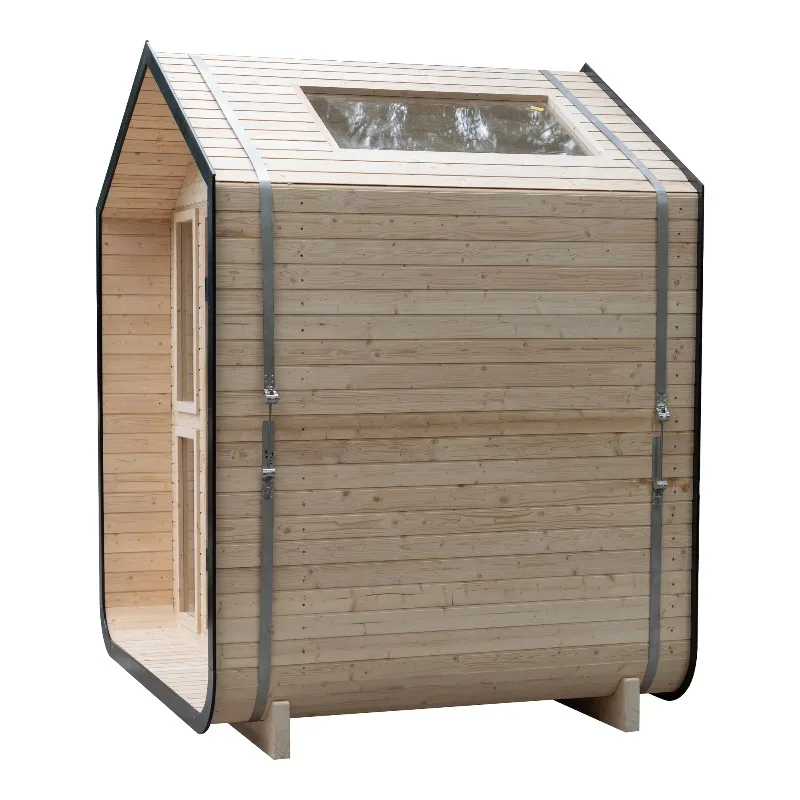 Customized Solid Wooden Home Sauna 4 Person Outdoor Sauna Indoor Suit Buiten Dome Cabin Exterior Zelt De Madera