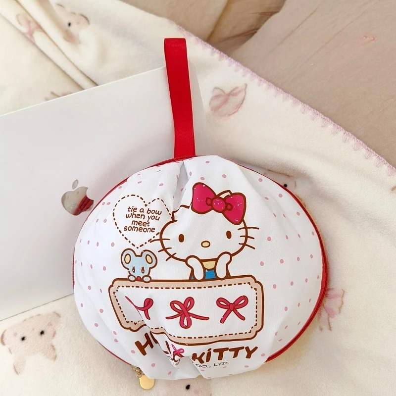 

Hello Kitty Bag Women Anime Cute Kt Underwear Close Fitting Clothes Socks Bra Travel Doll Storage Bag Kawaii Girl Gift Wholesale