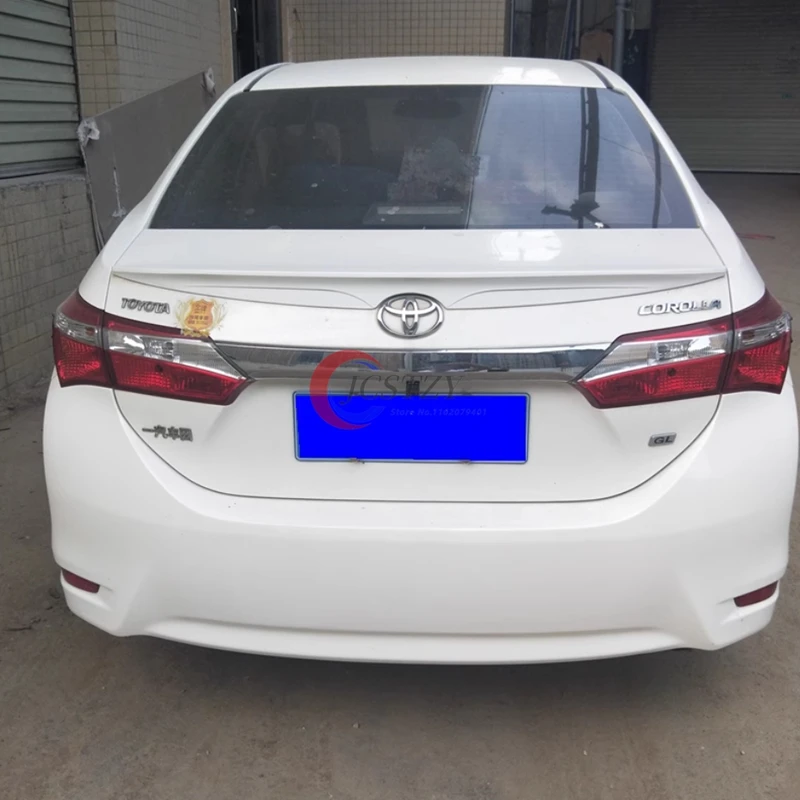 

For TOYOTA Corolla Spoiler 2014 To 2018 High Quality ABS Material Car Rear Wing Primer Color Rear Spoiler