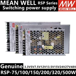 RSP-75/100/150/200/320/500W Taiwan Meanwell -3.3/4/5/7.5/12/13.5/15/24/27/36/48V Single Output with PFC Function Power Supply