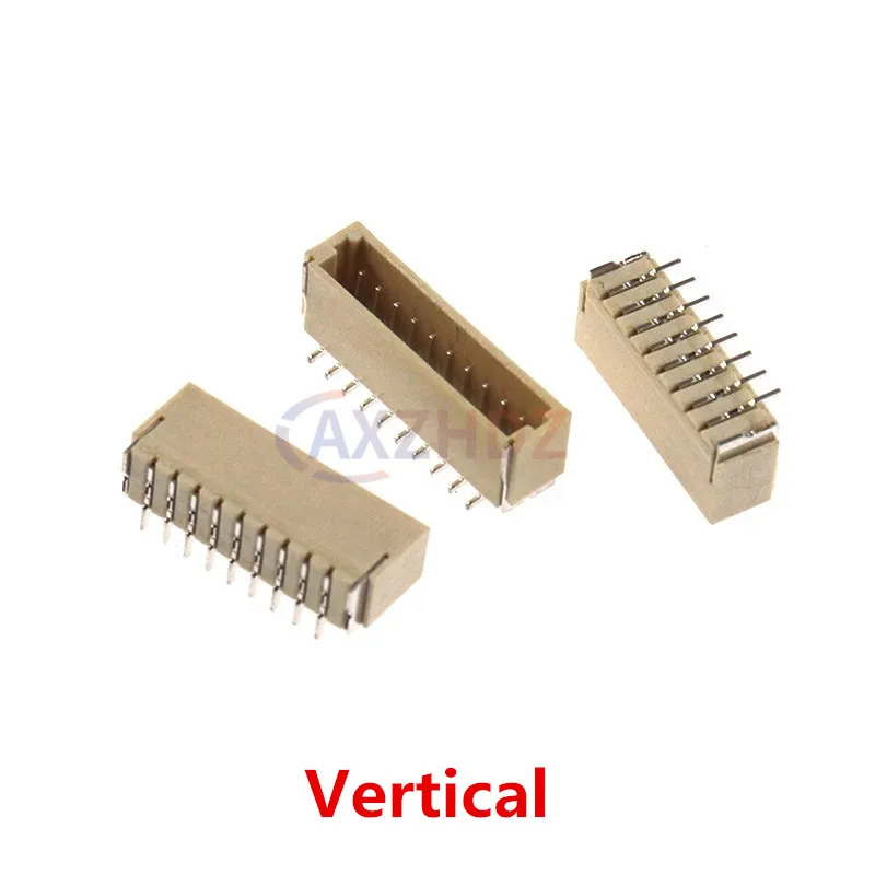 50PCS JST 2P 3P 4P 5P 6P 7P 8P 9P 10P SH1.0mm Pin 1.0MM SMD Terminal Block Shell Male Plug + Female Socket Wire Connector SMT ﻿