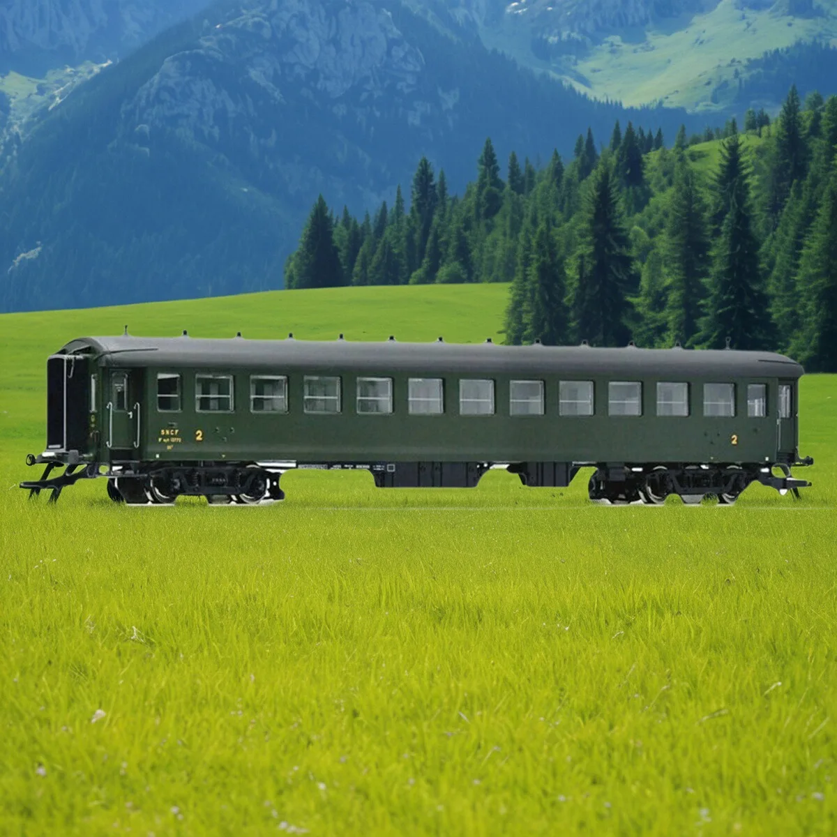 ROCO Train Model HO Type 1/87 6200004-678 SNCF French Four-generation Passenger Carriage Single Section Train Model Toy