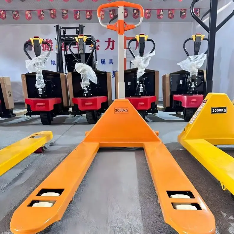 2-3 Tons Trucks Outdoor Rough Terrain Narrow Legs Extended Forks Forklift Full Electric Pallet Truck