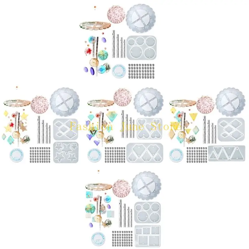 

N5KA 1 Set Portable Lightweight Silicone Craft Mold for Easy Creation of Heart and Star Pendants DIY Wind Chimes Ornament