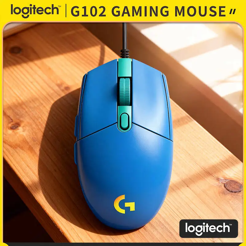 

Игровая мышь Logitech G102, 16,8 млн RGB-цветов, 6 программируемых кнопок, 20 млн нажатий, легкая конструкция для комфортной длительной игры