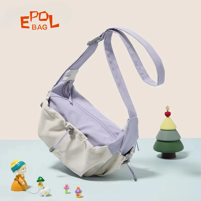 

EPOL Bag For Teenage Students 2025 New Women's Crossbody Bags Fashion Outdoors Large Nylon Travel Sports Shoulder Bag 3047-10