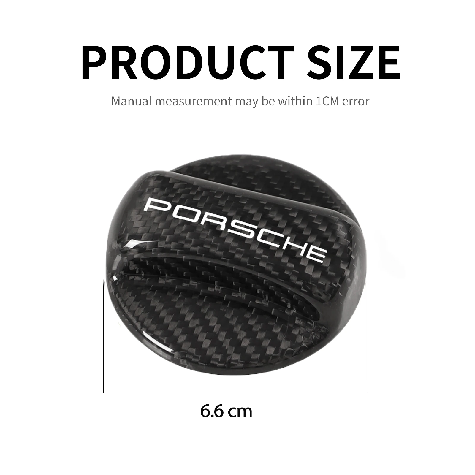 Real Carbon Fiber Car Fuel Tank Cap Cover Sticker Auto Tank Luxury Exterior Decoration For Porsche Cayenne Macan Panamera 718