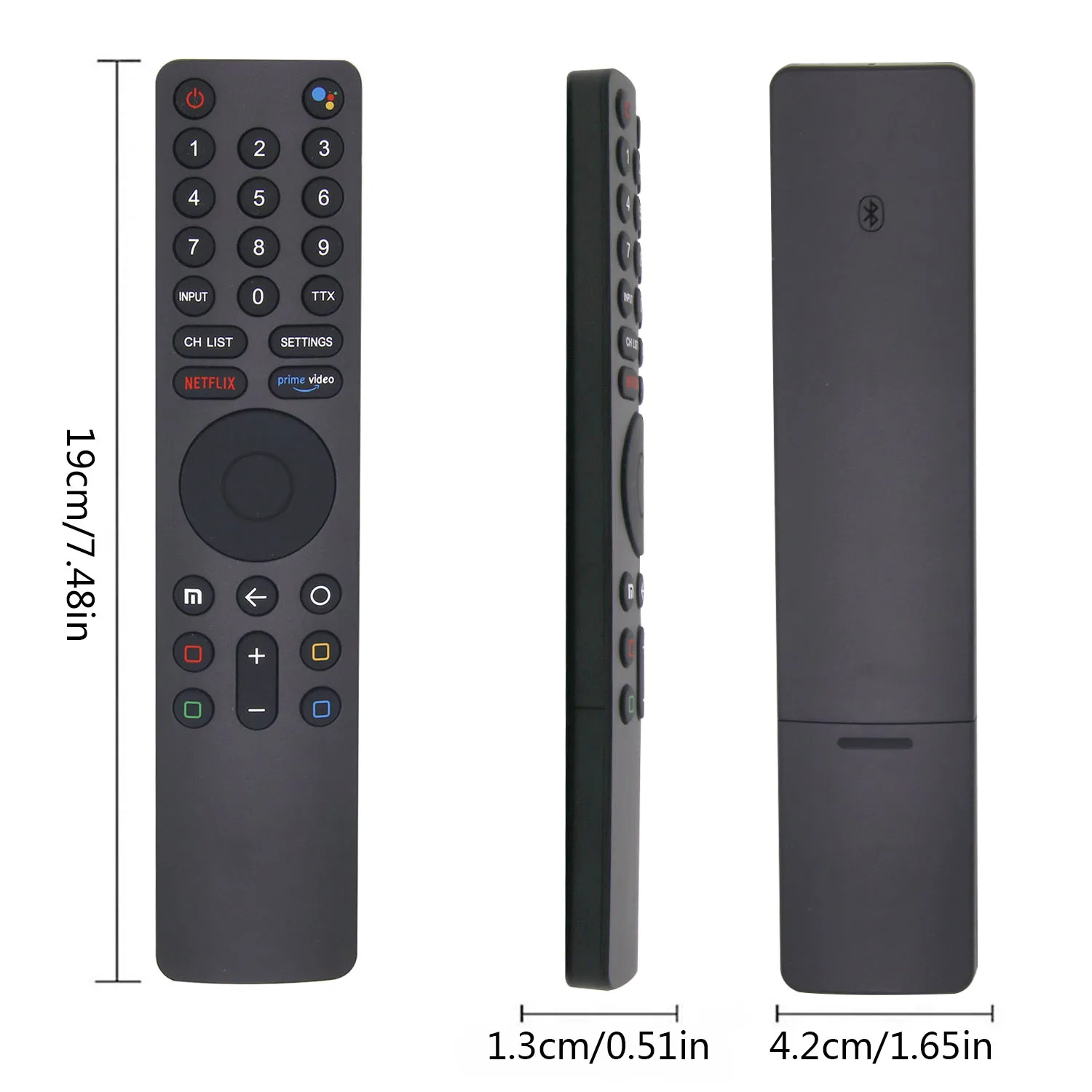 Bluetooth Voice Remote Control Replacement Fits with Google Voice Assistant for MI TV P1 Q1 4S 4A L55MS-5A Q1E XMRM-010