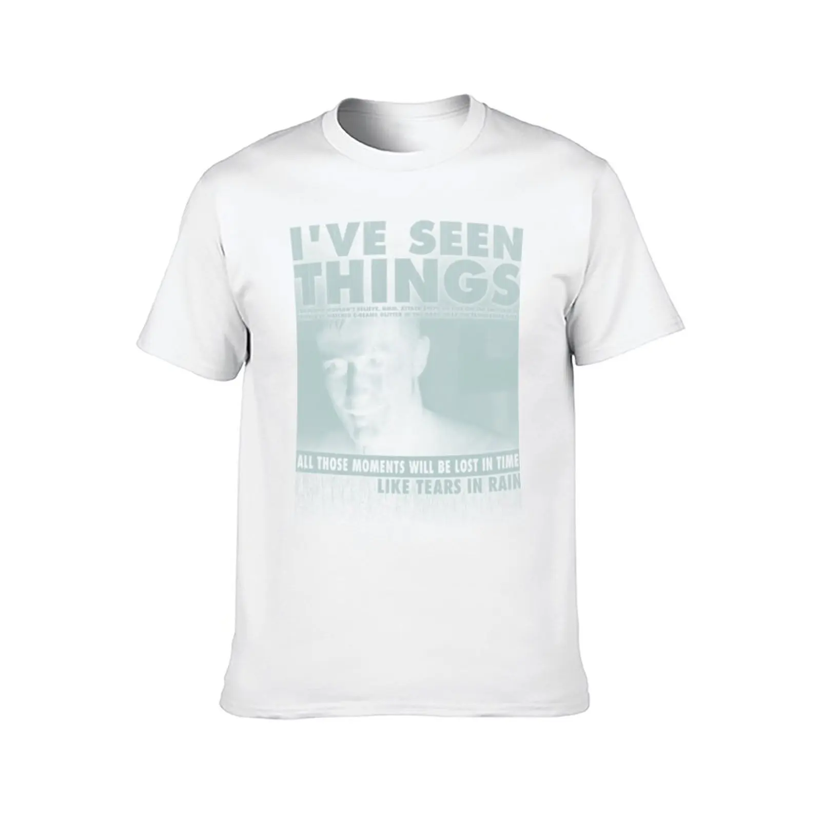 تي شيرت Rutger Hauer، Tears In Rain تي شيرت قطني عالي الجودة تي شيرت للرجال تي شيرت قطن 100 بالمائة